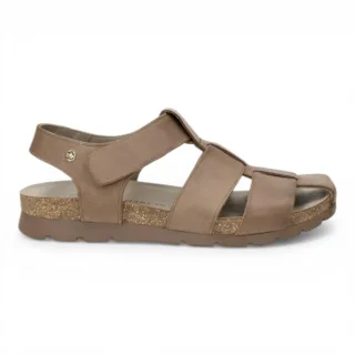 Panama Jack Herren wasserdichte taupe Ledersandalen – Stanley C8