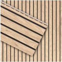 VILO Verkleidungspaneel Canadian Siding Fronto V-Black Std. 2,95m Stück 0,74qm light oak, BxL: 28,5x295 cm, 0,963 qm, (Stückweise 1 Paneel, 0,963 qm) 2-lagig, schwarze Fuge, pflegeleicht, abwaschbar, Leichtgewicht