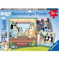 Ravensburger Puzzle Blueys Abenteuer, 3x49, 147 Puzzleteile, Made in Europe