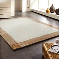 LUXOR living Wollteppich India, rechteckig, Höhe: 20 mm, reine Wolle, handgeknüpft, mit Bordüre, auch als Läufer