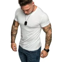 Amaci&Sons T-Shirt LAKEWOOD Herren Slim-Fit Basic Shirt Doppel Farbig mit Rundhalsausschnitt