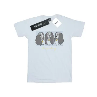 Disney - "Lady And The Tramp Lady Frames" T-Shirt für Damen (Weiß)