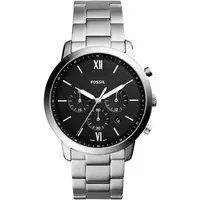 Fossil Chronograph Neutra FS5834, Quarzuhr, Armbanduhr, Herrenuhr, Edelstahlarmband, analog, Tag