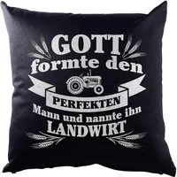 Urban Backwoods Dekokissen Perfekter Mann Landwirt Dekokissen Bauer Bauernhof Land Traktor Acker, Farmer Beruf Fun