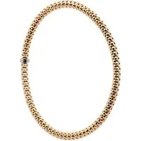 HOPLO Goldarmband Goldkette Armkette Breite 4,0mm - 585-14 Karat Innendurchmesser 50mm, Made in Germany