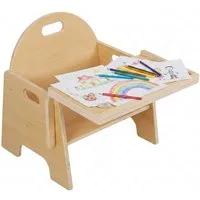 relaxdays Kinderstuhl ab 1 Jahr, mit Tisch