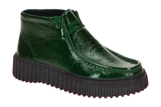 Clarks 26184663 4 TORHILL MOSS Damen Halbschuhe gr?n bequem Plateau Mokassin