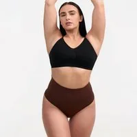 cfab (creamy fabrics) Shapingslip Shaping-String mit hoher Taille-Braun-XL/2XL