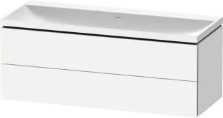 Duravit L-Cube c-shaped Set wandhängend Weiß Matt 1200x480x480 mm - LC6953N18180000 LC6953N18180000