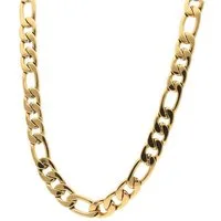 Firetti Edelstahlkette Schmuck Geschenk Figarokettengliederung, 8 mm breit