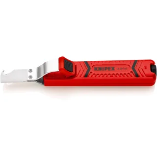 KNIPEX Abmantelungswerkzeug mit Schleppklinge 165 mm schlagfestes Kunststoffgehäuse - 1620165SB