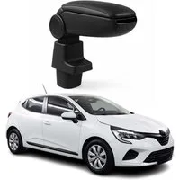 OMAC Armlehne Mittelarmlehne für Renault Clio 2019-2025 PU-Leder ABS Schwarz, Langlebig,Multifunktional,Einfache Installation