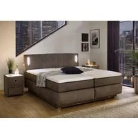 Jockenhöfer Gruppe Boxspringbett Kati erhältlich in der Größe 180x200cm, mit Topper, Bettkasten und höhenvariablen Kopfteil (96 cm - 108 cm)