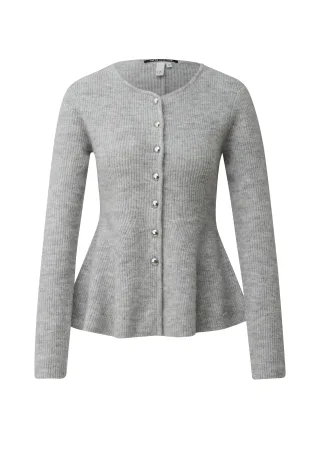 qs - Strickjacke grau - Gr. - L