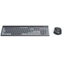 Hama Kabellose Tastatur und Maus (Multi Device, 2x Bluetooth, 1x Funk, DE) Tastatur- und Maus-Set