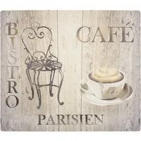 WENKO Herd-Abdeckplatte Modell Bistro, Kunststoff, Schutzmatte, Abdeckmatte für Kochfelder, Induktionsschutzmatte