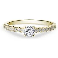 Adam & Eve Verlobungsring Brillantring 585/- Gold, Weißgold, Rotgold 0,25 / 0,32 ct. / 0,42 ct. (mit 17 Diamanten, AES05), inklusive Ringbox & Echtheitszertifikat - Gravur möglich