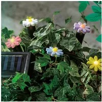 MARELIDA LED Solarleuchte LED Solar Lichterkette Blumen Beetstecker Gartenstecker Gartendeko, LED Classic, warmweiß (2100K bis 3000K)