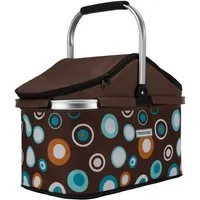 anndora Einkaufskorb thermo Shopper mit Kühlfunktion, 25 l, isolierter Deckel mit Reißverschluss - wasserdichter Boden