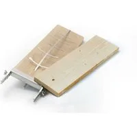 Buschbeck Grillguthalter Flammlachsbrett-Set, Edelstahl, Massivholz, (2 Buchenbretter, 1 Halter, 1 Spange)