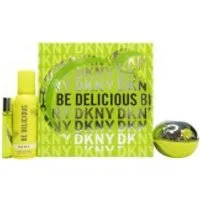 DKNY Eau de Parfum Be Delicious Gift Set EDP + Shower Mousse + EDP