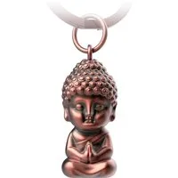FABACH Schlüsselanhänger Buddha aus Metall - Karma Anhänger - Mini-Buddha Glücksbringer