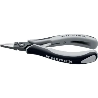 KNIPEX Präzisions-Elektronikzange ESD, flach - 3412130ESD