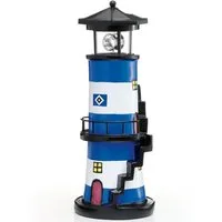 HSV Gartenfigur HSV Leuchtturm Treppe LED Solar