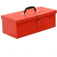 TRUTZHOLM Werkzeugkoffer Werkzeugkiste 38 x 16 x 12,5 cm ca. 7,5 L verschließbares Fach (1-teilig), klappbar leer rot