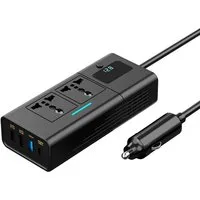 FOSMET Spannungswandler 200W Spannungswandler KFZ Auto Stromumwandler Zigarettenanzünder Inver