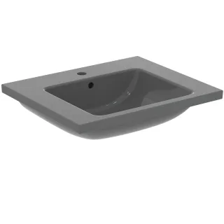 Ideal Standard Möbelwaschtisch i.life B 1Hl. mit Überlauf 610x510x180mm Grau, T460558 T460558