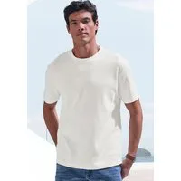John Devin T-Shirt mit Struktur Rundhalsshirt mit Struktur aus Baumwoll-Mix