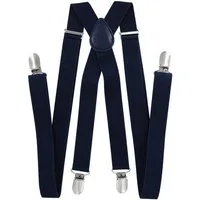 axy Hosenträger Herren Hosenträger 4 Stabile Clips X-Form 2,5cm Breit verstellbar und elastisch 120cm Lang