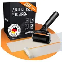 Falkenwerk Stufenmatte Anti-Rutsch für Treppen, [20 Stück] verschiedene Größen –, Selbstklebend, Transparent, Wasserfest, Starker Halt