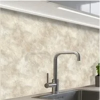 KitchenYeah Küchenrückwand Muster selbstklebend (keine Folie) Beige - Reliefstruktur - Naturstein, (1-tlg), Spritzschutz, Küche, Rückwand, Küchenwand, Küchenfront, 30x20 cm