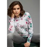 KangaROOS Kapuzensweatshirt mit Kapuze und Kordelzug, Langarm, hüftbedeckende Länge