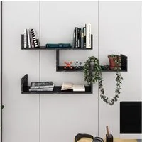Decortie Bücherregal Tibet, Wandregal Modernes Bücherregal, 119 x 22 x 66,5 cm