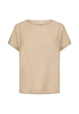 camel active - Kurzarm T-Shirt mit Brusttasche sand - Gr. - L