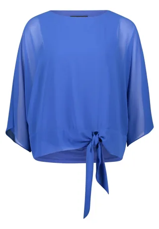 Betty Barclay - Chiffonbluse Adria Blue - Gr. - 40