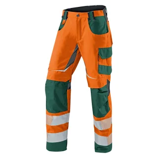 KÜBLER REFLECTIQ Sommerhose PSA 2 warnorange/moosgrün 23 - 2407 8343-3765-23