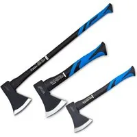 Bituxx Spaltbeil 3er Set Beil 600g + Beil 1000g + Beil 1800g, (Spar-Set, MS-16970)
