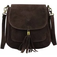 ITALYSHOP24 Schultertasche Made in Italy Damen Leder Tasche CrossOver, als Schultertasche, CrossBody, Umhängetasche tragbar