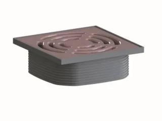 Dallmer Aufsatz DallDrain Pure, hellrosa, 120 x 120 mm, 518323 518323