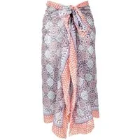 Guru-Shop Sarong Leichter Pareo Schal, Sarong, handbedrucktes..
