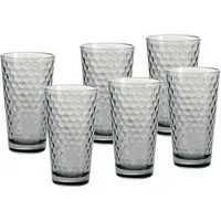 Ritzenhoff & Breker Longdrinkglas Favo, 6-teilig, 6-tlg., Glas, 6er Set, je 350 ml