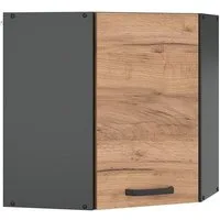 Vicco Eckhängeschrank R-Line, Goldkraft Eiche/Anthrazit, 57 cm (1-St., 1 Hängeschrank) Eckhängeschrank