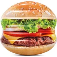 Sport-Knight® Luftmatratze Burger Luftmatratze, fotorealistisches Design, 145 x 142cm