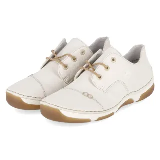 Rieker Halbschuhe - Gr. 43 - Weiß - Kunstleder