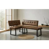 B&D home Eckbank AKA (2-St), beidseitig montierbar, gepolstert, mit Rückenlehne, verschiedene Maße