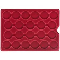 MC.Sammler Aufbewahrungsbox MC.Sammler Alu Münzkoffer frei bestückbar mit Münztableaus Ihrer Wahl, Tableau 22 Fächer-46mm Ø